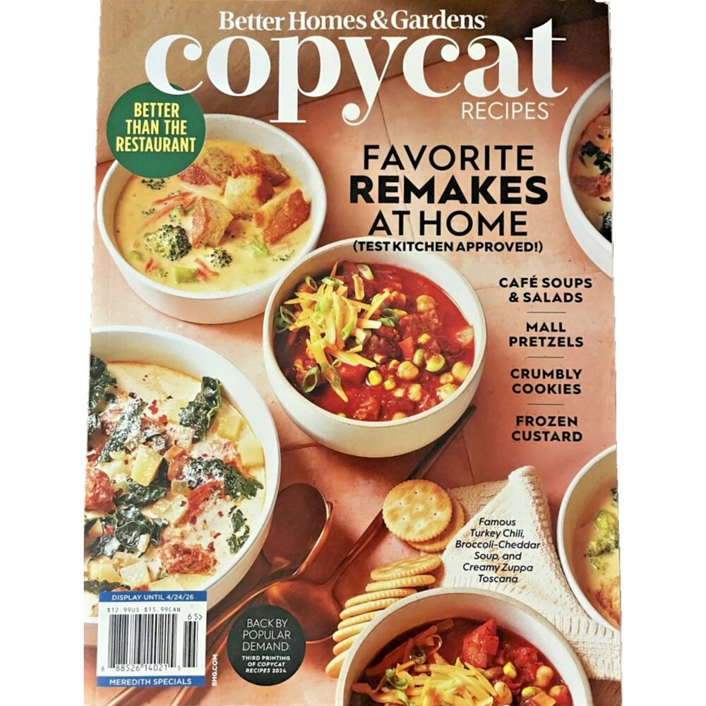 Copycat Recipes Better Homes & Gardens Special Edition 2026 Soups, Salads MORE